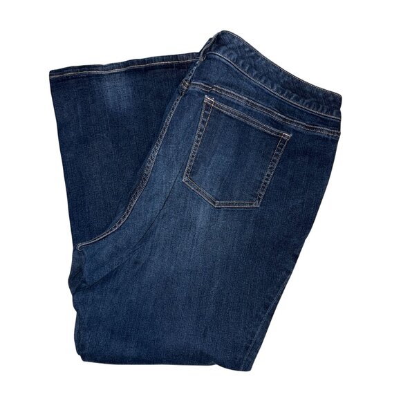 torrid Denim - Torrid Plus Size Relaxed Bootcut Jeans Womens 26S 29 Denim Stretch Dark Wash
